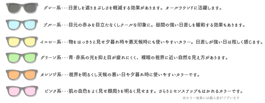 カラーレンズ